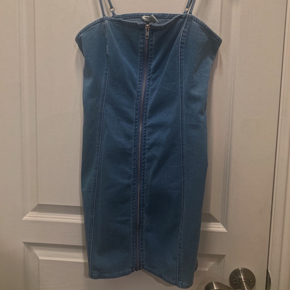 Jean Zip Up Dress
